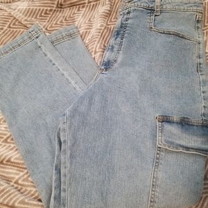 INC International Concepts Cargo Denim Jeans Pants  SZ: 14/32